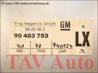 Alarm control unit GM 90-483-753 LX 06-23-183 62-37-395 Opel Astra Corsa Tigra