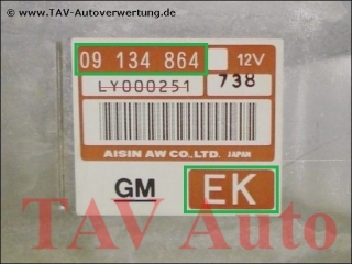 Control unit automatic transmission GM 09-134-864 EK 62-37-737 Opel Vectra-B X20XEV
