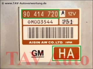 Steuergeraet Automatikgetriebe GM 90414720 HA 1237462 Opel Astra-F C16SE