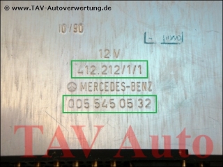Tempomat Steuergeraet Mercedes-Benz A 0055450532 VDO 412.212/1/1