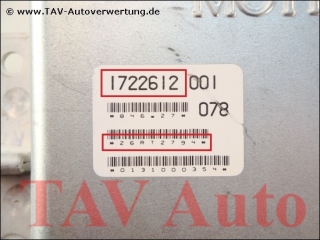 DME Control unit Bosch 0-261-200-178 BMW 1-722-612 26RT2794 Motronic