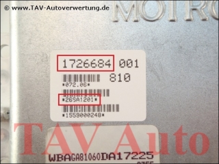 DME Motor-Steuergeraet Bosch 0261200178 BMW 1726684 26SA1201 Motronic