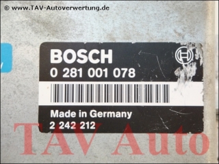 Diesel Engine control unit Bosch 0-281-001-078 BMW 2-242-212 2-243-623 28RT8415