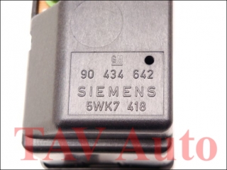 Display unit GM 90-434-642 12-36-469 Siemens 5WK7-418 Opel Corsa-B Tigra