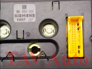 Anzeigegeraet Display GM 90569356 1236496 Siemens 5WK7467 Opel Vectra-B