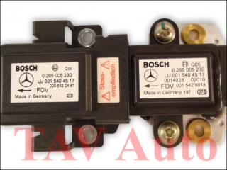 Turn rate sensor A 001-540-45-17 A 001-542-90-18 Bosch 0-265-005-230 Mercedes E-Class