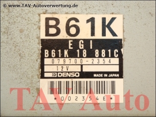 EGI Engine control unit Mazda B61K-18-881C B61K Denso 0797002354 323 (BG)