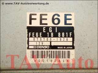 EGI Engine control unit Mazda FE6E-18-881F FE6E Denso 0797001926 626 (GD/GV)