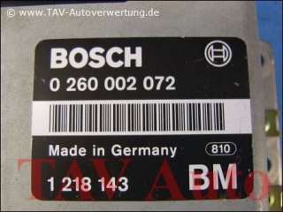EGS Control unit Bosch 0-260-002-072 BMW 1-218-143 BM
