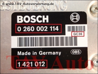 Getriebesteuerung Bosch 0260002114 BMW 1421012 1219980 GC36