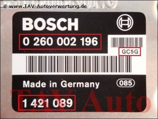 EGS Control unit Bosch 0-260-002-196 BMW 1-421-089 1-421-497 GC5G