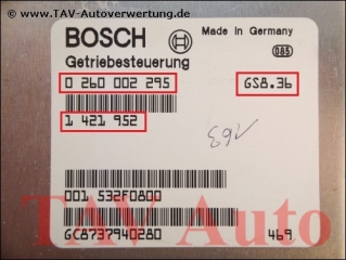 EGS Control unit Bosch 0-260-002-295 BMW 1-421-952 1-421-948 GS-8.36