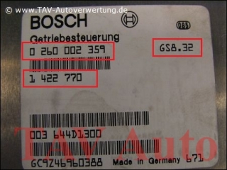 EGS Control unit Bosch 0-260-002-359 BMW 1-422-770 1-422-790 GS-8.32