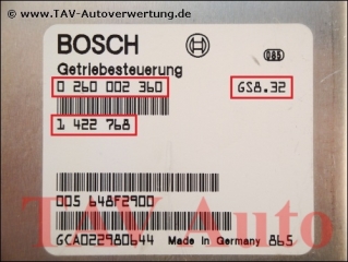 EGS Control unit Bosch 0-260-002-360 BMW 1-422-768 1-422-940 GS-8.32