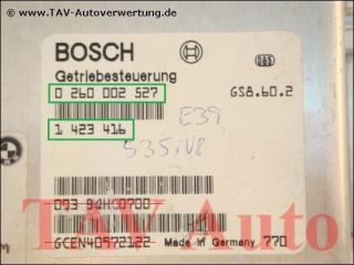 EGS Steuergeraet Bosch 0260002527 BMW 1423416 1423418 GS8.60.2