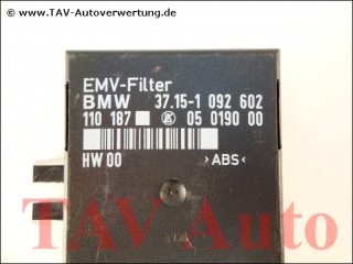 EMV-Filter Control unit BMW 37-15-1-092-602 LK 05-0190-00 110-187 HW-00