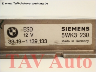 ESD EH-Sperre Steuergeraet BMW 33.19-1139133 Siemens 5WK3230