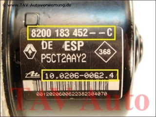ESP/ADAM Hydraulikblock 8200183452--C P5CT2AAY2 Ate 10.0206-0062.4 10.0960-1420.3 Renault Laguna