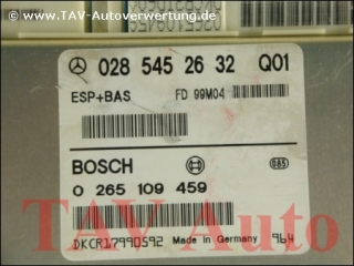 ESP+BAS Steuergeraet Mercedes A 0285452632 Q01 Bosch 0265109459