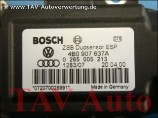 ESP Duo-/Kombi-Sensor Audi VW 4B0907637A 4B0907655 Bosch 0265005213