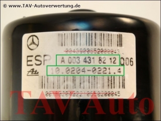 ESP Hydraulikblock Mercedes A 0034318212 A 2025454732 Q06 Ate 10.0204-0221.4 10.0947-1512.3