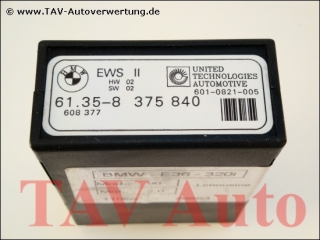 EWS II Steuergeraet BMW 61.35-8375840 608377 601-0821-005 HW02 SW02
