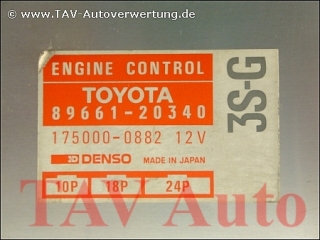 Motor-Steuergeraet Toyota 89661-20340 Denso 175000-0882 3S-G Celica