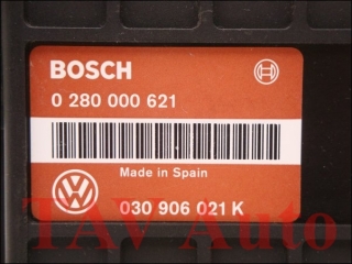 Motor-Steuergeraet Bosch 0280000621 030906021K 28RT7889 VW Golf Jetta Polo 1.3 NZ
