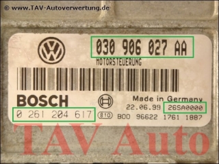 Motor-Steuergeraet Bosch 0261204617 030906027AA VW Polo 1.4 AEX APQ ANX
