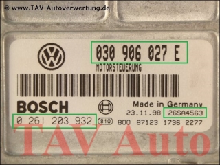 Motor-Steuergeraet Bosch 0261203932 030906027E VW Polo 1.0 AER