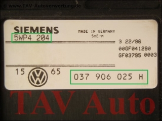 Motor-Steuergeraet 037906025H Siemens 5WP4204 VW Golf Vento AGG