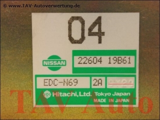 Motor-Steuergeraet 22604-19B61 04 Hitachi EDC-N69 2A Nissan Micra K10 MA12S