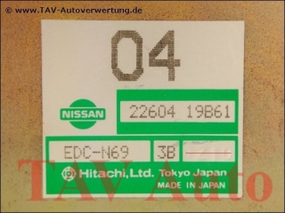 Motor-Steuergeraet 22604-19B61 04 Hitachi EDC-N69 3B Nissan Micra K10 MA12S