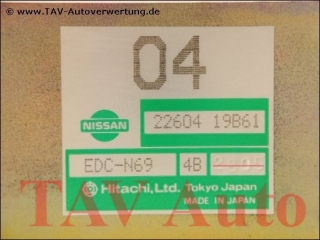 Motor-Steuergeraet 22604-19B61 04 Hitachi EDC-N69 4B Nissan Micra K10 MA12S
