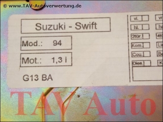 Motor-Steuergeraet 33920-63B60 Denso 112000-1291 D3 4-MT-FED Suzuki Swift 1.3L