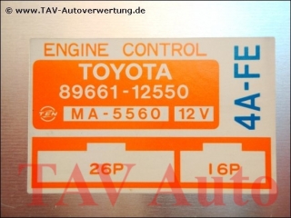 Motor-Steuergeraet 89661-12550 Ten MA-5560 Toyota Corolla E9 4AFE