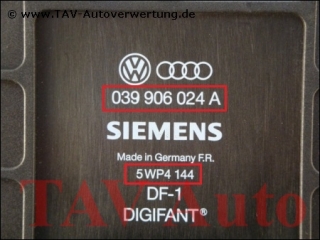 Motor-Steuergeraet Audi 039906024A Siemens 5WP4144 DF-1 Digifant 