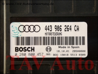 Engine control unit Audi 443-906-264-CA Bosch 0-280-800-457