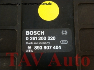 Engine control unit Bosch 0-261-200-220 893-907-404 Audi 80 Coupe 3A