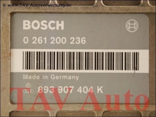 Motor-Steuergeraet Bosch 0261200236 893907404K Audi 80 Coupe 2.0 AAD