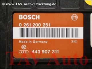 Motor-Steuergeraet Bosch 0261200251 443907311 26SA1189 Audi 80 1.8 PM