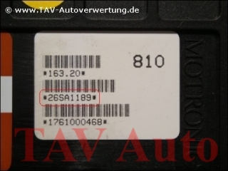 Motor-Steuergeraet Bosch 0261200251 443907311 26SA1189 Audi 80 1.8 PM