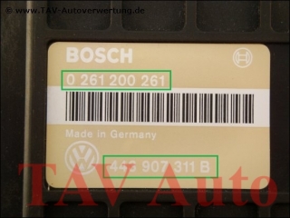 Motor-Steuergeraet Bosch 0261200261 443907311B 26SA0959 VW Passat 1.8 RP