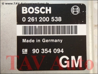 Motor-Steuergeraet Bosch 0261200538 Opel 90354094 GM 26RT3933