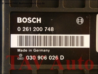 Motor-Steuergeraet Bosch 0261200748 030906026D 26SA0000 VW Polo 1.0 AAU