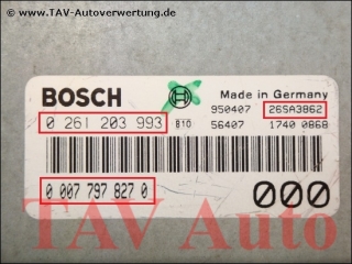 Motor-Steuergeraet Bosch 0261203993 Alfa Romeo 155 00077978270 000 26SA3862