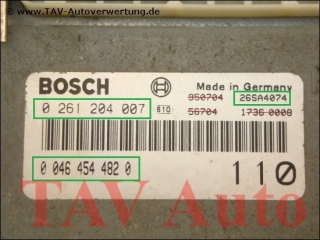 Engine control unit Bosch 0-261-204-007 0-046-454-482-0 110 46454482 26SA4074 Fiat Brava Bravo