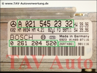 Motor-Steuergeraet Bosch 0261204520 Mercedes A 0215452332 K02 