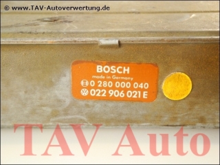Motor-Steuergeraet Bosch 0280000040 VW 022906021E