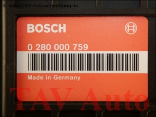 Motor-Steuergeraet Bosch 0280000759 28SA2172 Fiat Uno 1.0L 156A2.246